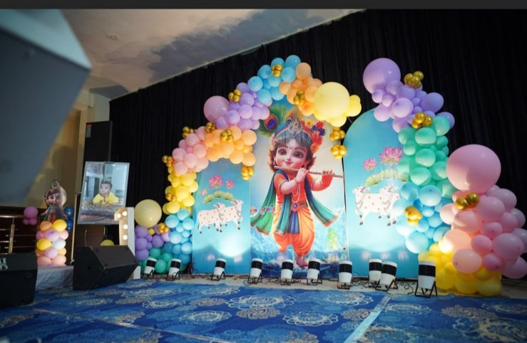  Krishna theme decoration in Gurgaon 